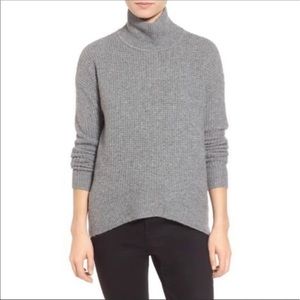 Wafflestitch Turtleneck Sweater